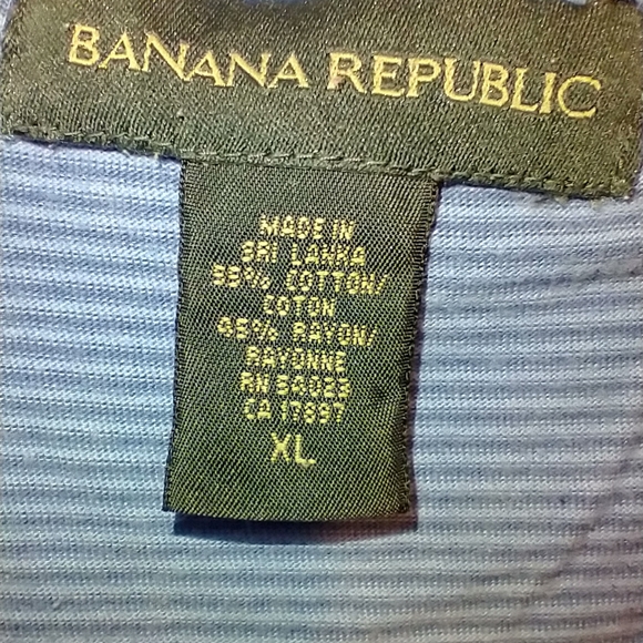 Banana Republic Striped Short Sleeve Polo Shirt Men's sz XL. - Picture 4 of 4